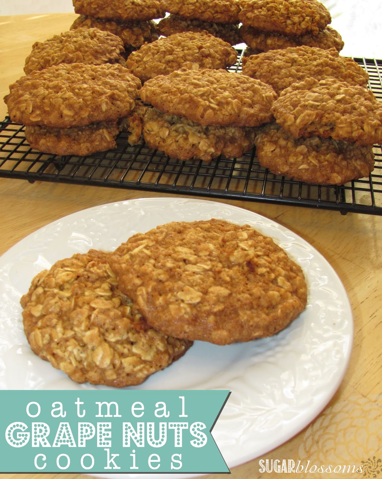 Sweet Sugar Blossoms Grape Nuts Cookies