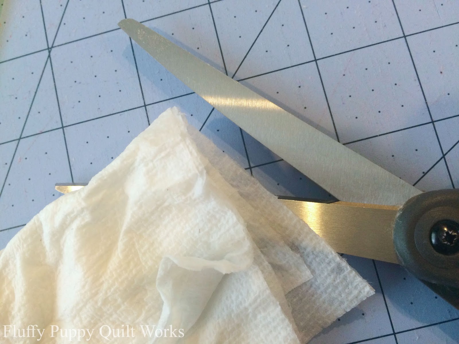Fluffy Puppy Quilt Works Sharpening Sewing Scissors and Rotary Cutters