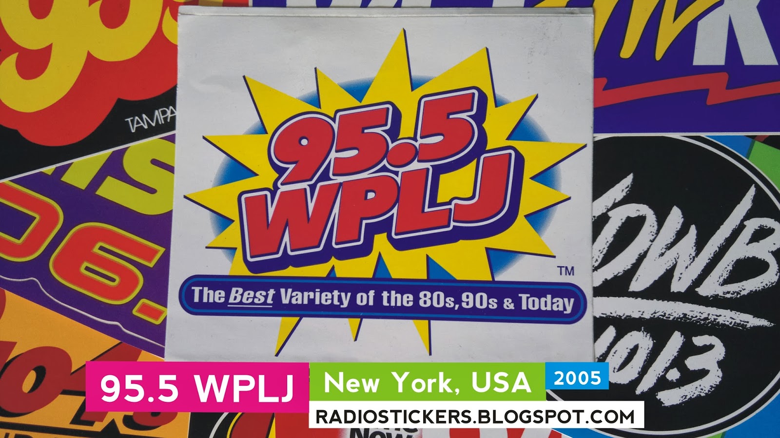 RADIO station stickers... and more!: 95.5 WPLJ, New York (1990s-2010)
