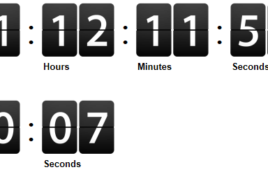 24 Javascript Countdown Timer Days Hours Minutes Seconds