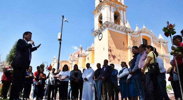 Impulsa Gobierno Cholula reconstrucción de templos afectados por sismo