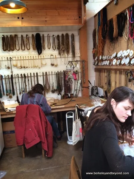 Marisa Mason workshop in Temescal Alley in Oakland, California