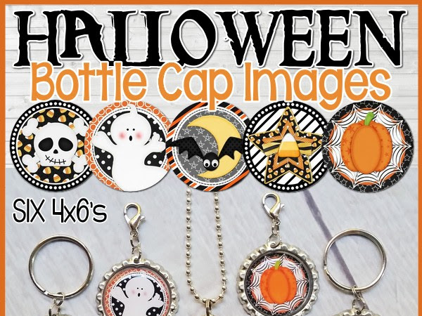 New SPOOKY CUTE Halloween Bottle Caps!