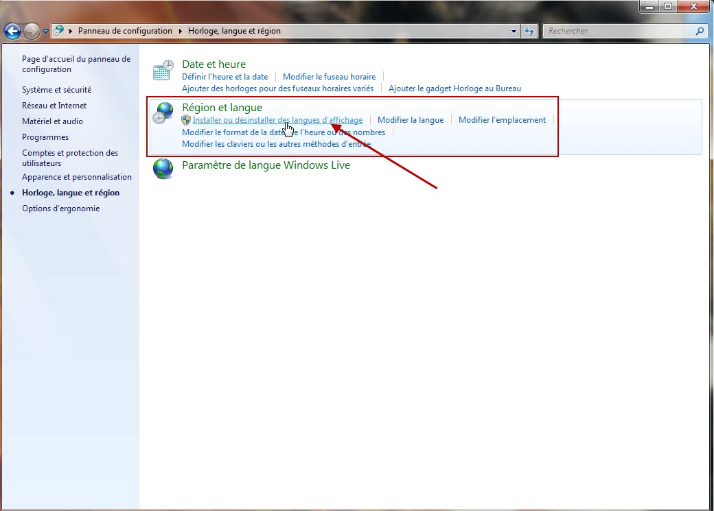 installer la langue chinoise windows 7