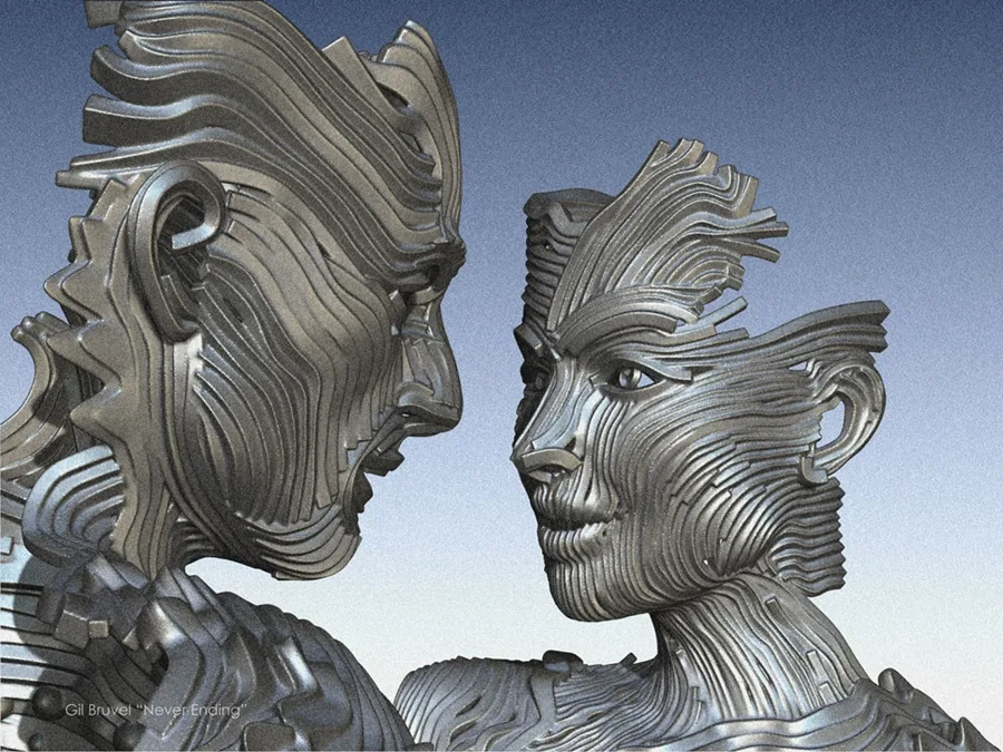 Gil Bruvel 1959 | Stainless Steel sculptures