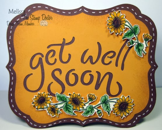 The Stamp Doctor: Get Well Sunflower