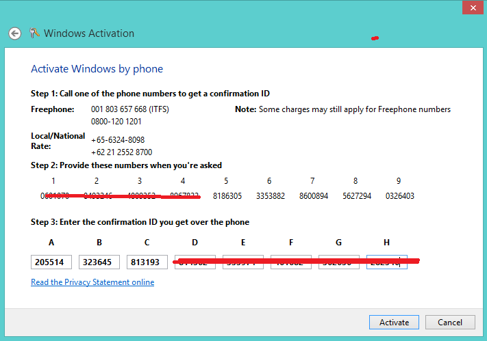 Windows 8 confirmation id keygen key