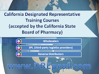California Designated Representative Training Courses California Designated Representative Training Courses (approved by the California State Board of Pharmacy)