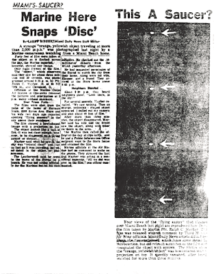 Marine Here Snaps 'Disc' - Miami Daily News 7-30-1952