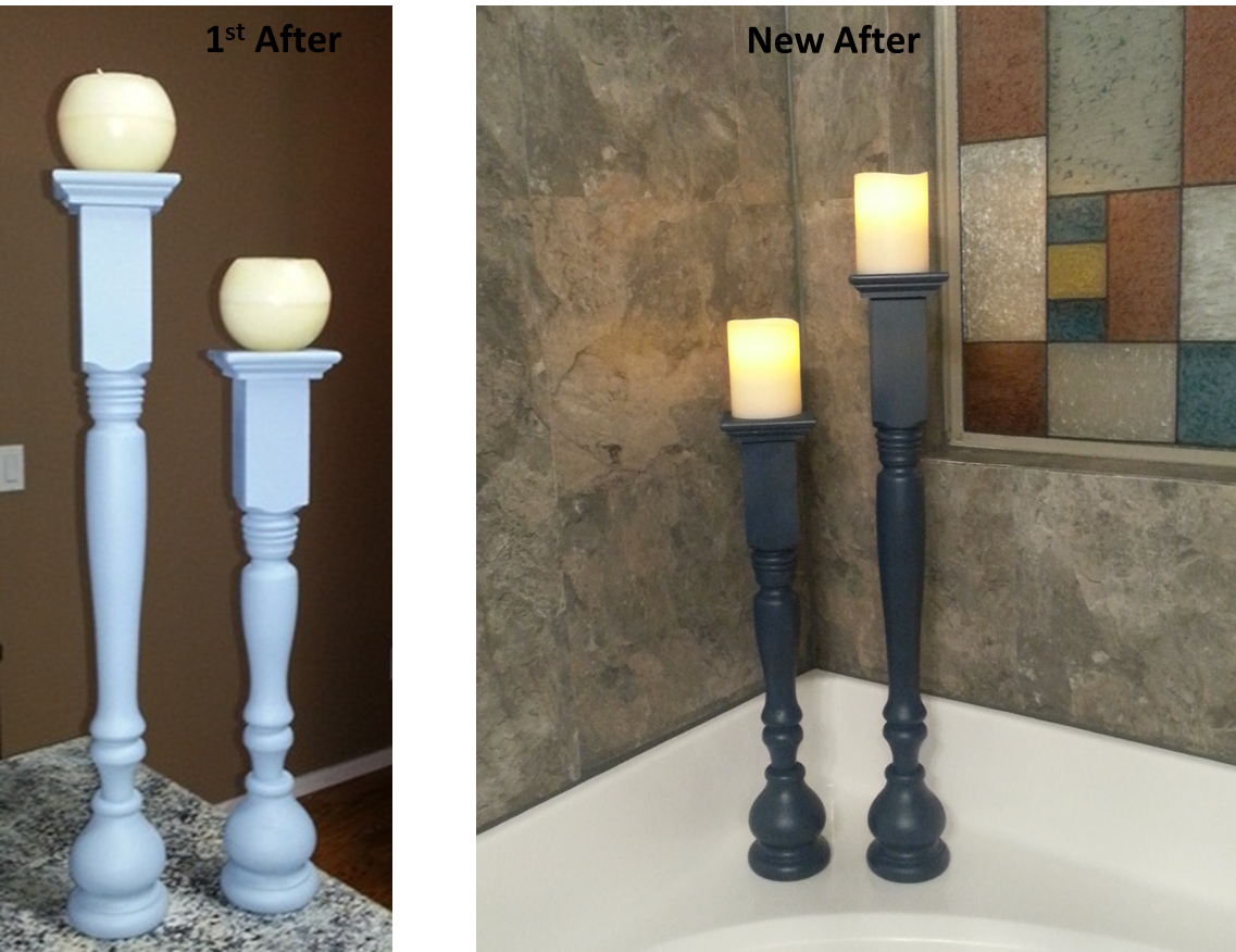 The Big Plate of DIY Pinterest Inspired Large Candlesticks