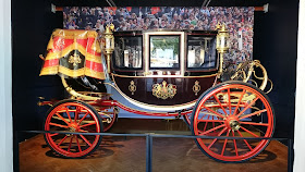 Glass Coach at the Royal Mews, Buckingham Palace