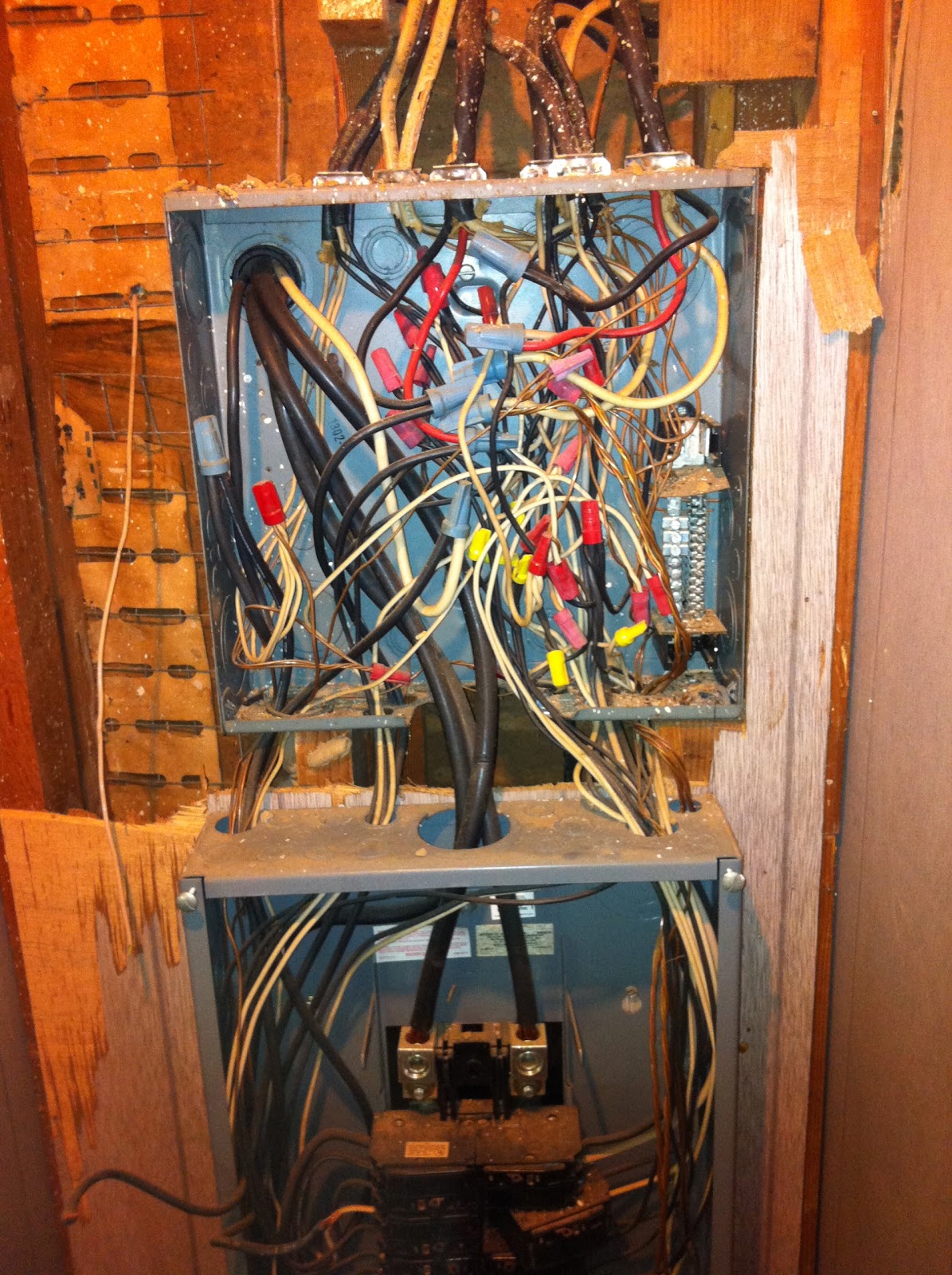 My Texas Round House Drywall Electrical Panel Closet