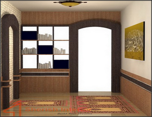 Desain Mushola dalam Rumah Minimalis sebagai rumah ibadah 