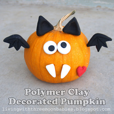 Polymer Clay Decorated Pumpkin