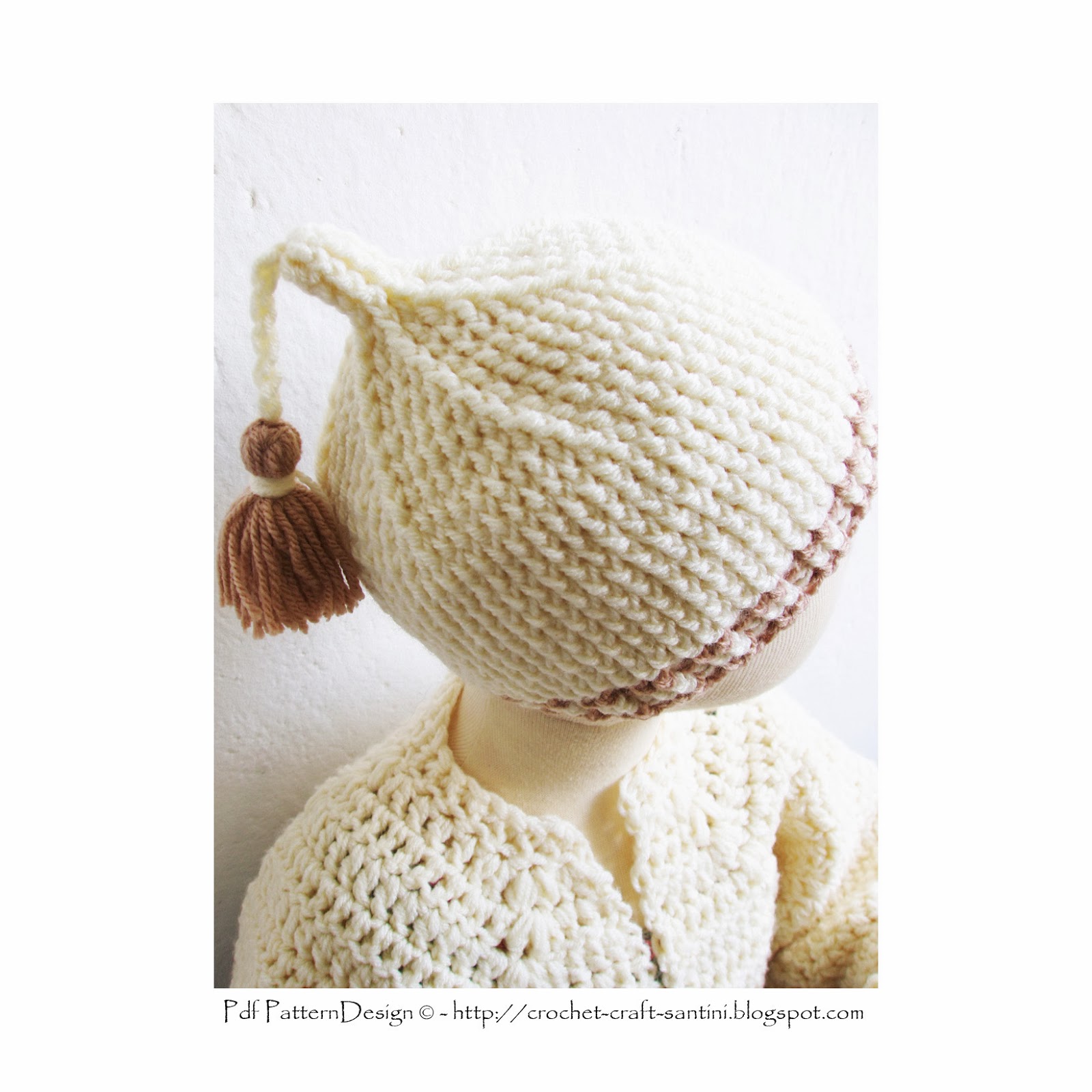 POST STITCHES FOR THE BABY'S TASSEL HAT!