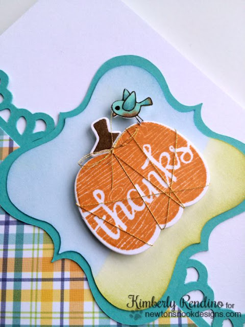 Newton's Nook | Pick-a-Pumpkin | kimpletekreativity.blogspot.com | pumpkin | handmade card | thanks | fall