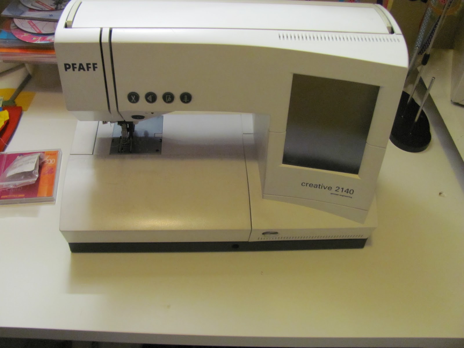 Renske Creatief Mijn nieuwe speeltje, de pfaff 2140