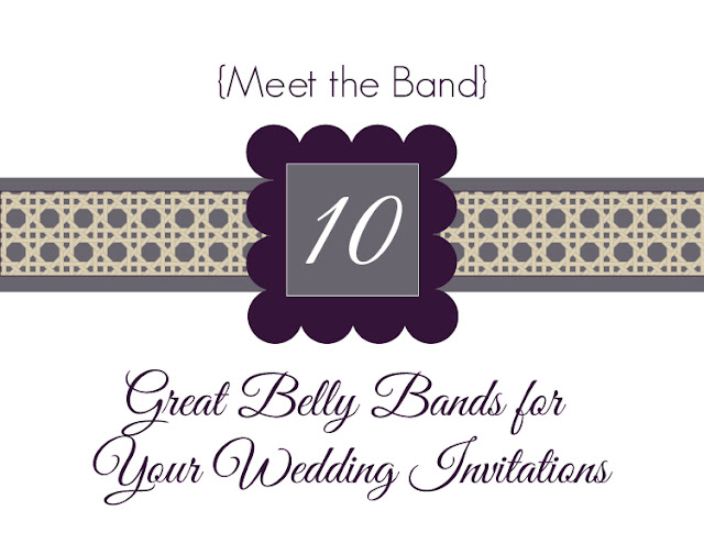 Paper Wedding 10 Great Belly Bands for Your Wedding Invitations
