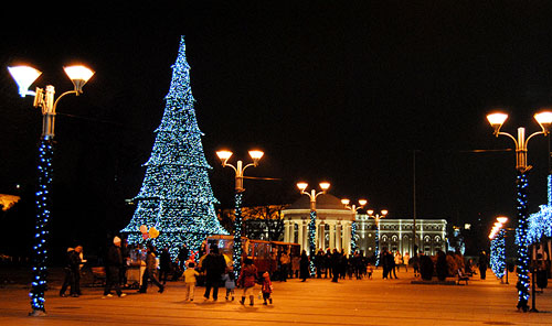 Neujahr und Weihnachts-Flair in Skopje - nur der Schnee fehlt noch!