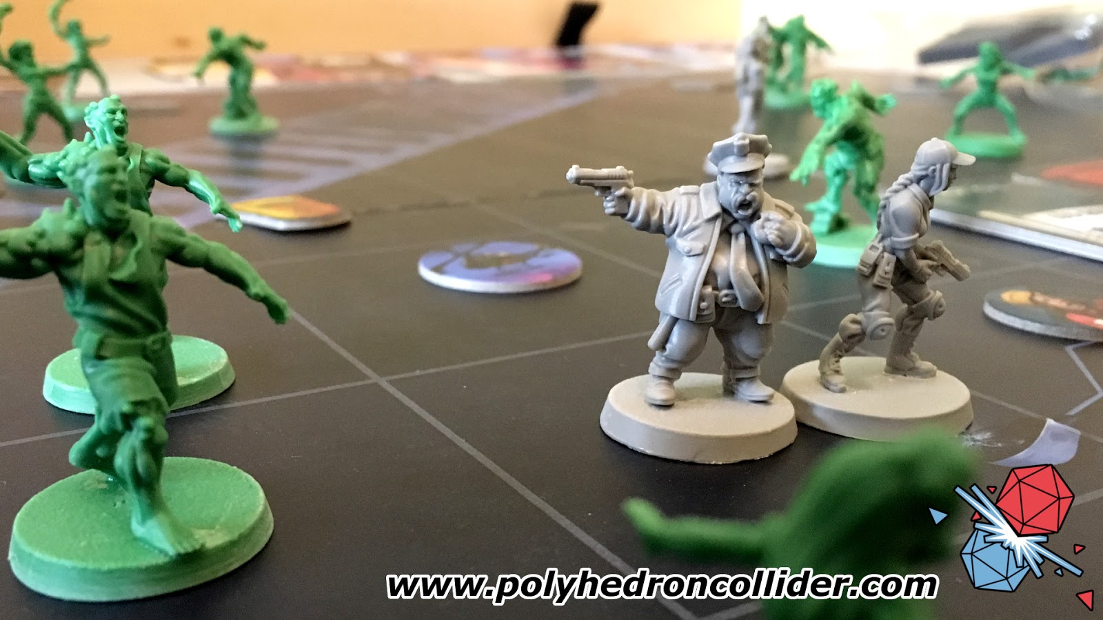 Hard City board game miniatures
