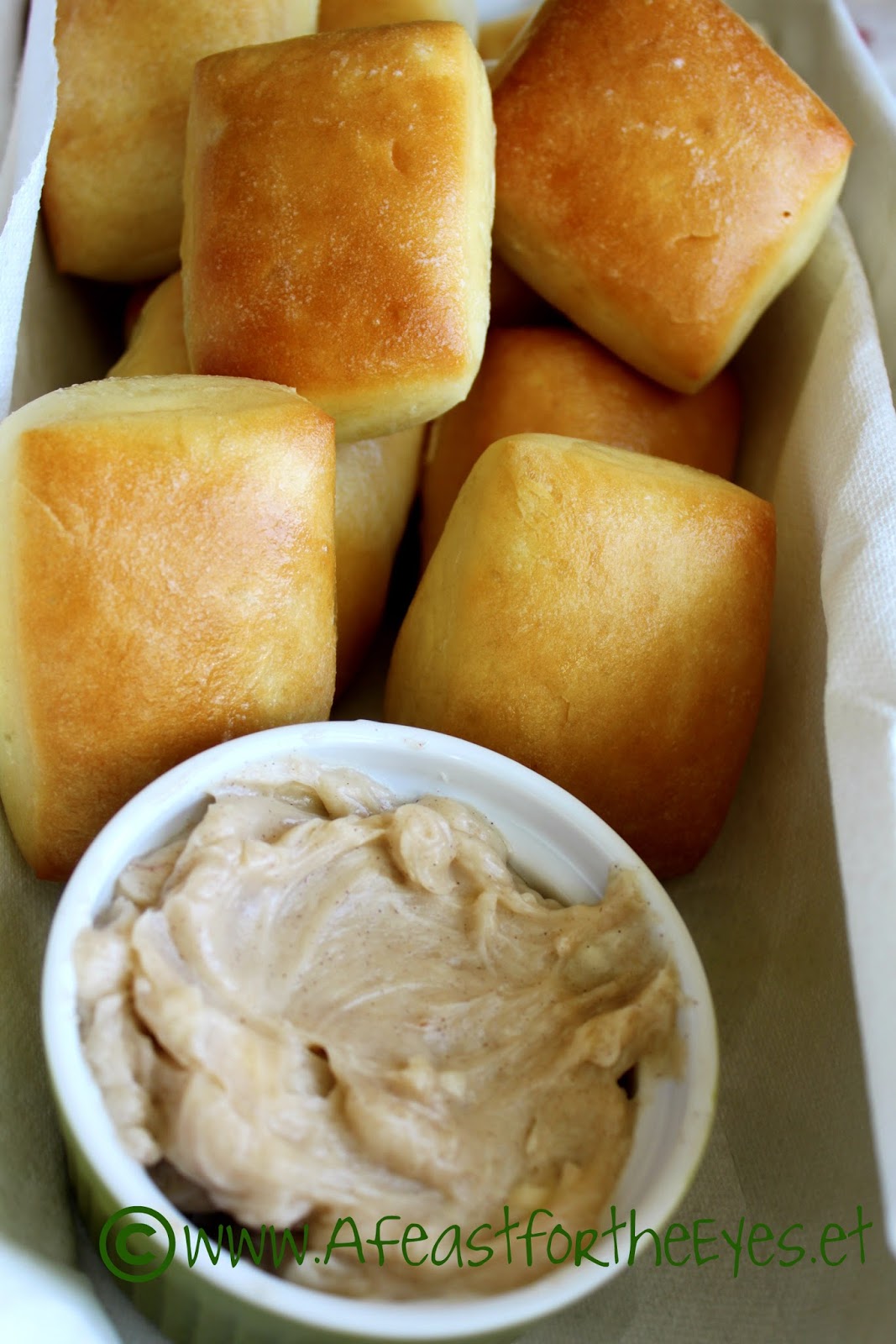 The Best Copycat Texas Road House Rolls with CinnamonHoney Butter A
