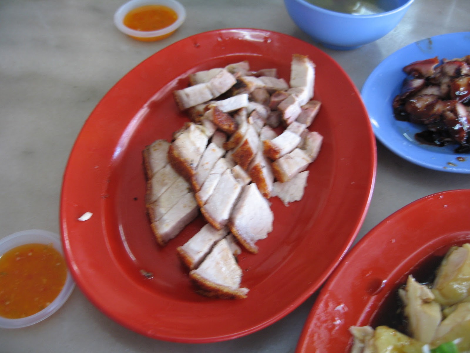 Sumptuous Flavours: Chicken Rice Stall At Bercham, Near Ipoh, Perak 巴占鸡饭档