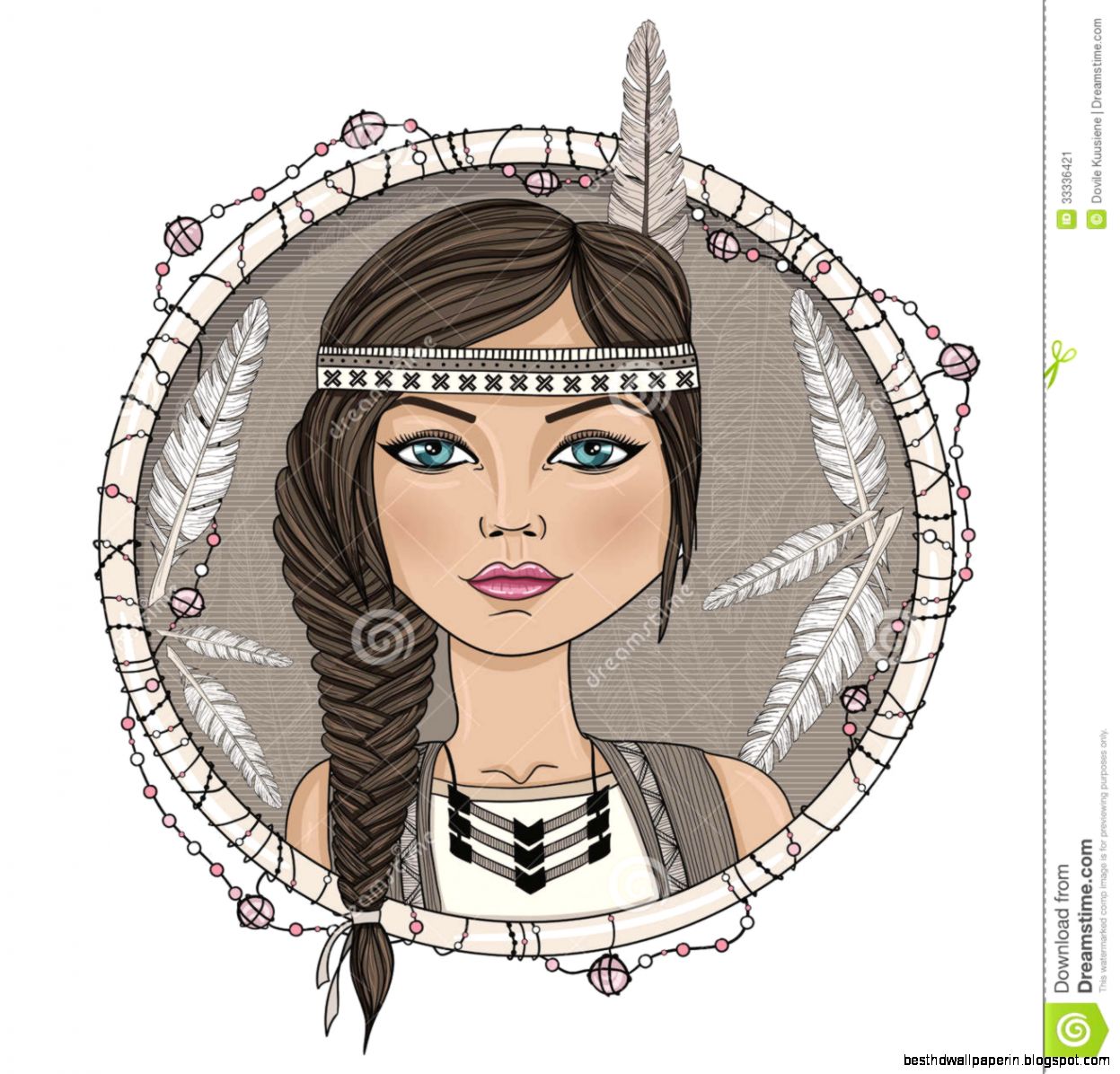 Cute Native American Girl