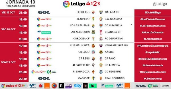 El Elche - Málaga, el viernes 19 de Octubre a las 21:00 horas