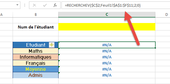 Erreur NA dans RECHERCHV