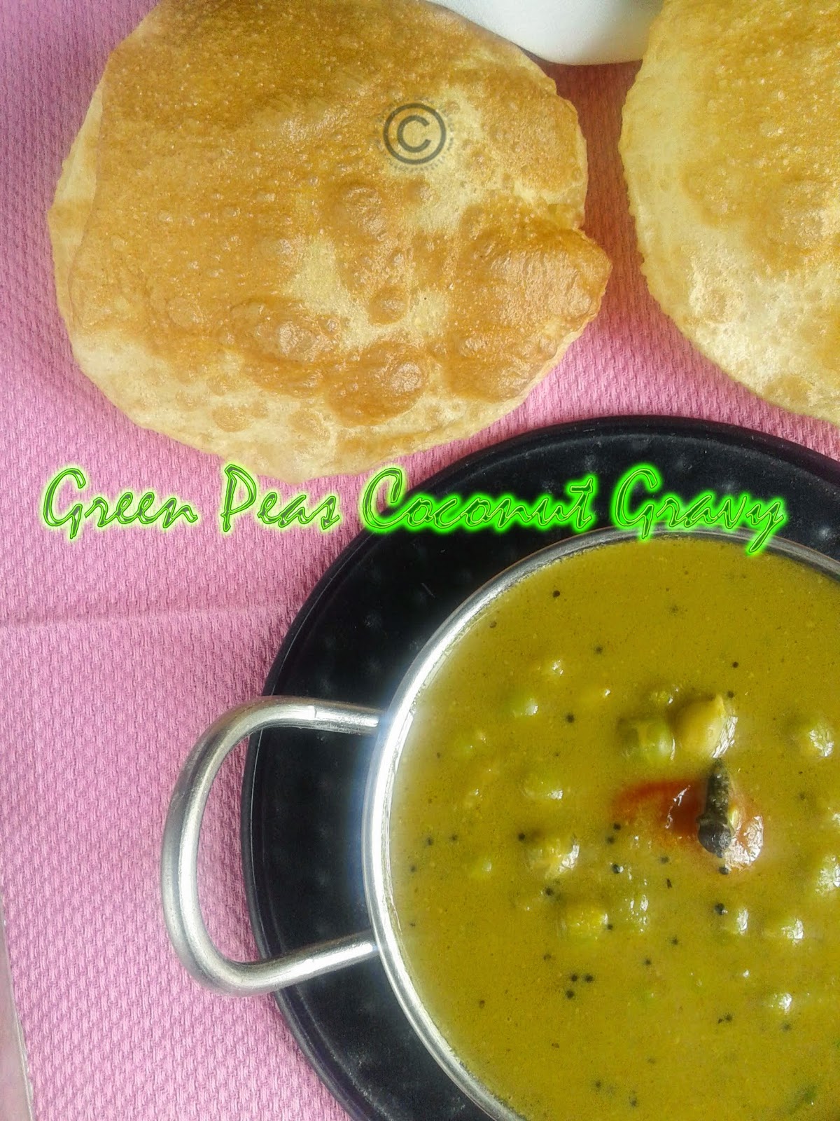 VIRUNTHU UNNA VAANGA GREEN PEAS COCONUT GRAVY I RESTAURANT STYLE GREEN