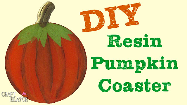Pumpkin patch resin coaster project.