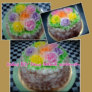 Kelas DIY Deco Cake - Airbrush RM250