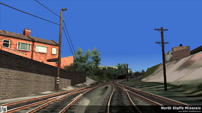 Fastline Simulation - North Staffs Minerals: The steep exchange sidings at the back of Railway Terrace off Brown Lees Road, Knypersley, Biddulph.