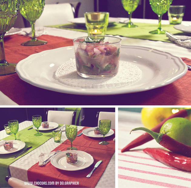 decoración mesa cena mejicana