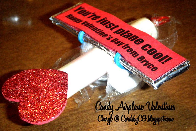 Cards by CG: Candy Airplane Valentines