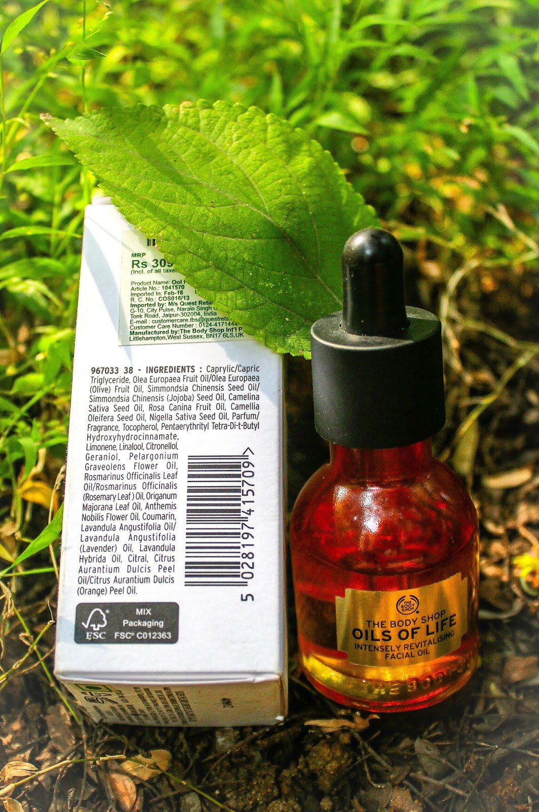 theglamourspell THE BODY SHOP OILS OF LIFE INTENSELY REVITALISING