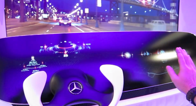 Mercedes-Benz Shows Off Concept Car Interior With HUD and Gesture Controls Mercedes-Benz Shows Off Concept Car Interior With HUD and Gesture Controls