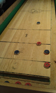 Shuffleboard at Albert's Schloss bier hall in Manchester