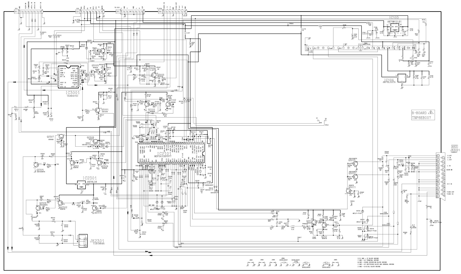 Master Electronics Repair !: PANASONIC TX-28LD2P – CIRCUIT DIAGRAM