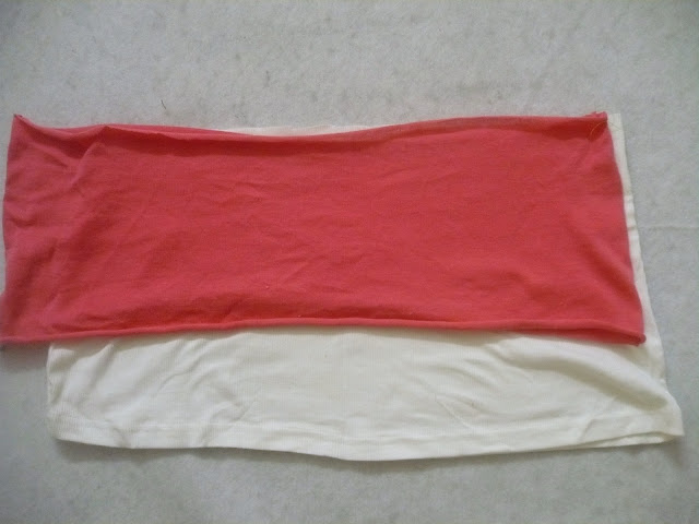 sew a skirt with two tshirts