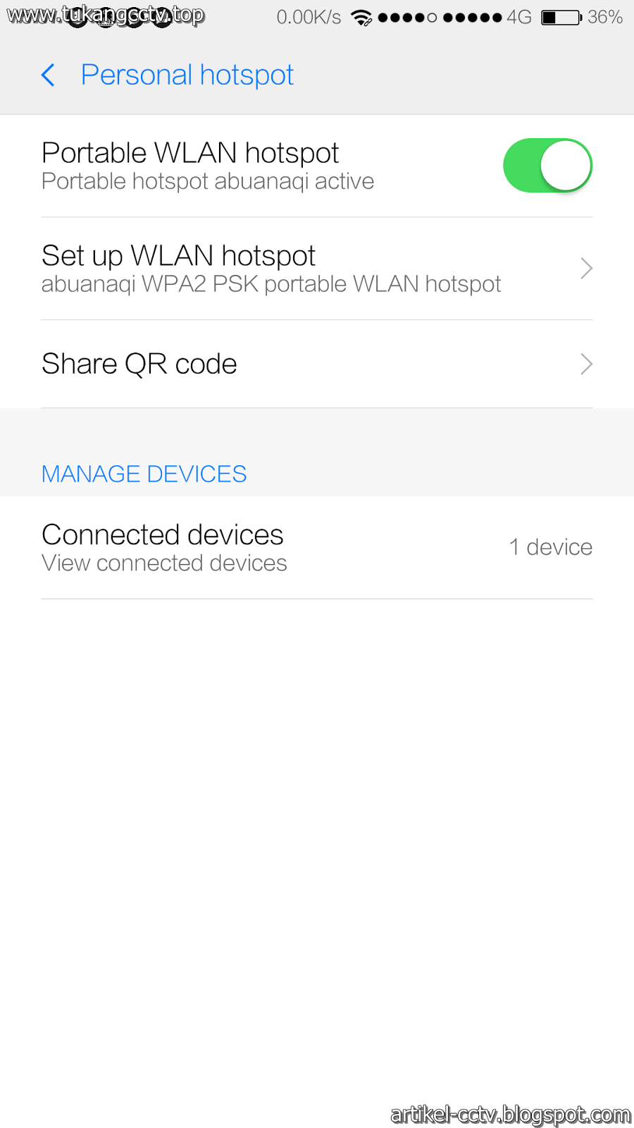 Cara Setting CCTV Online Via Hotspot Android Tukang CCTV