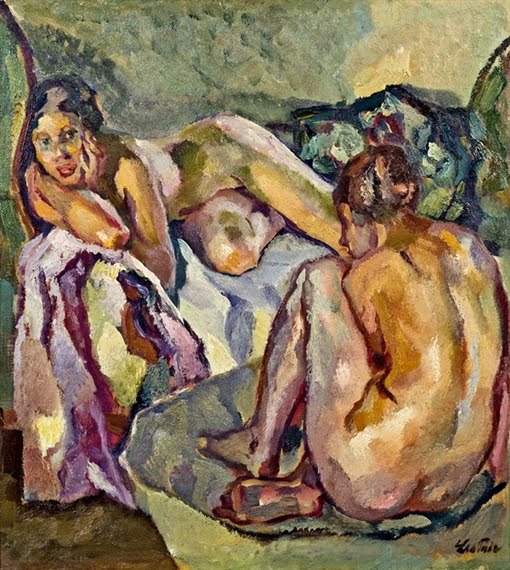 Leo Putz 1869-1940 Italian-born German Impressionist painter | The Summer Dreams