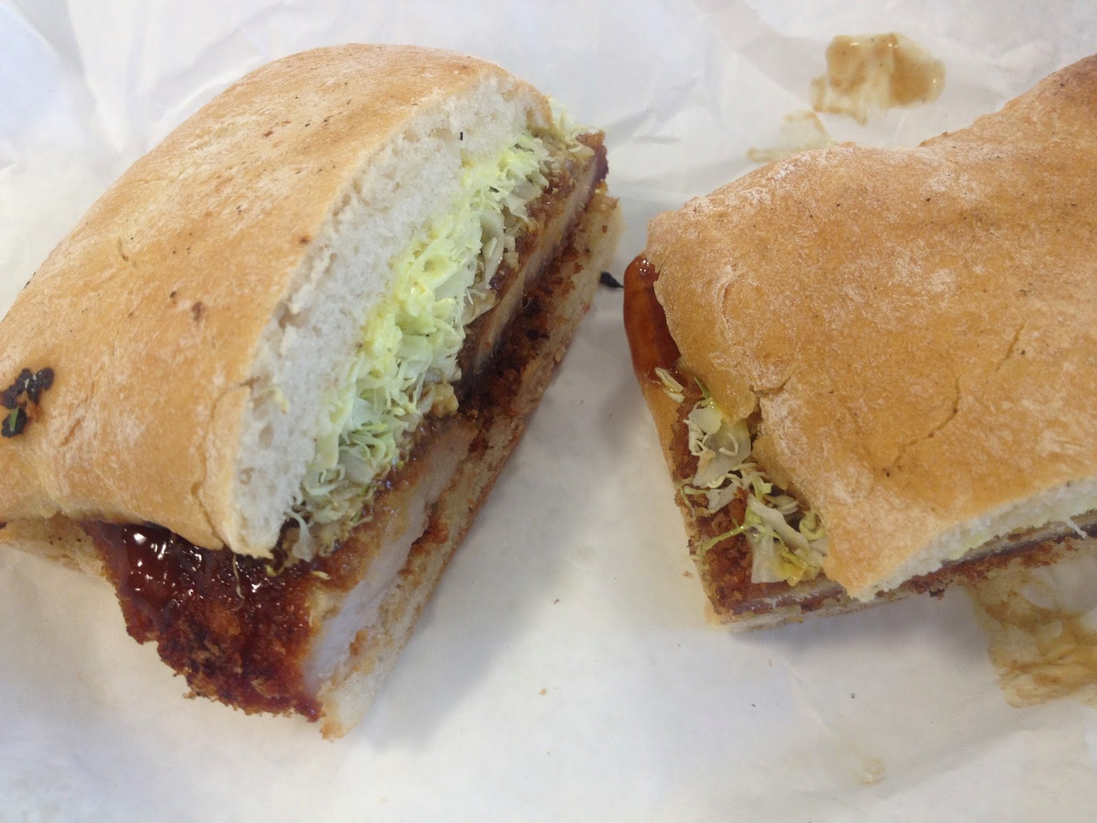 Bistro Becs and Family A London Lunch Pork Katsu Sandwich from Zou