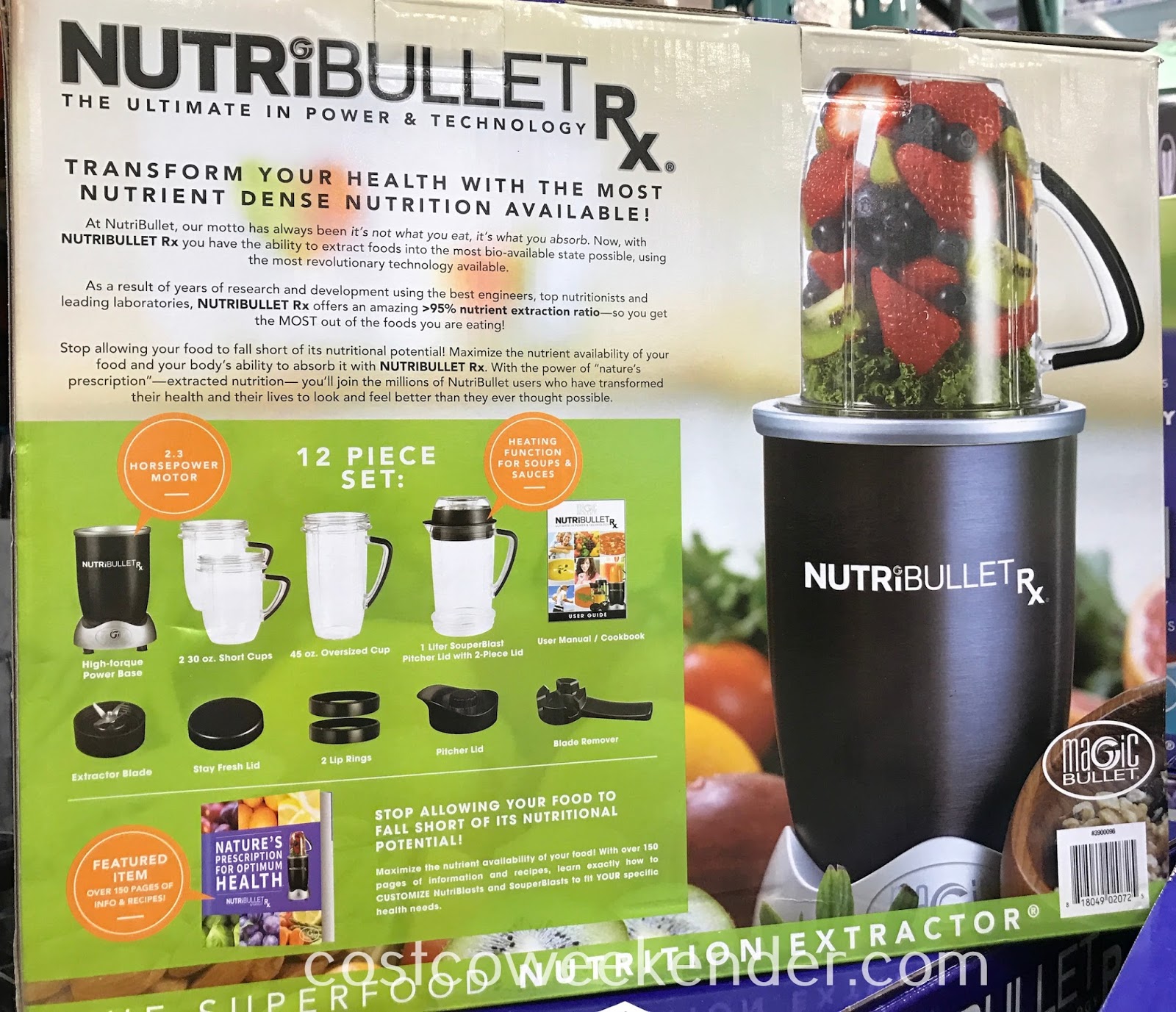 NutriBullet Rx 12piece set Costco Weekender
