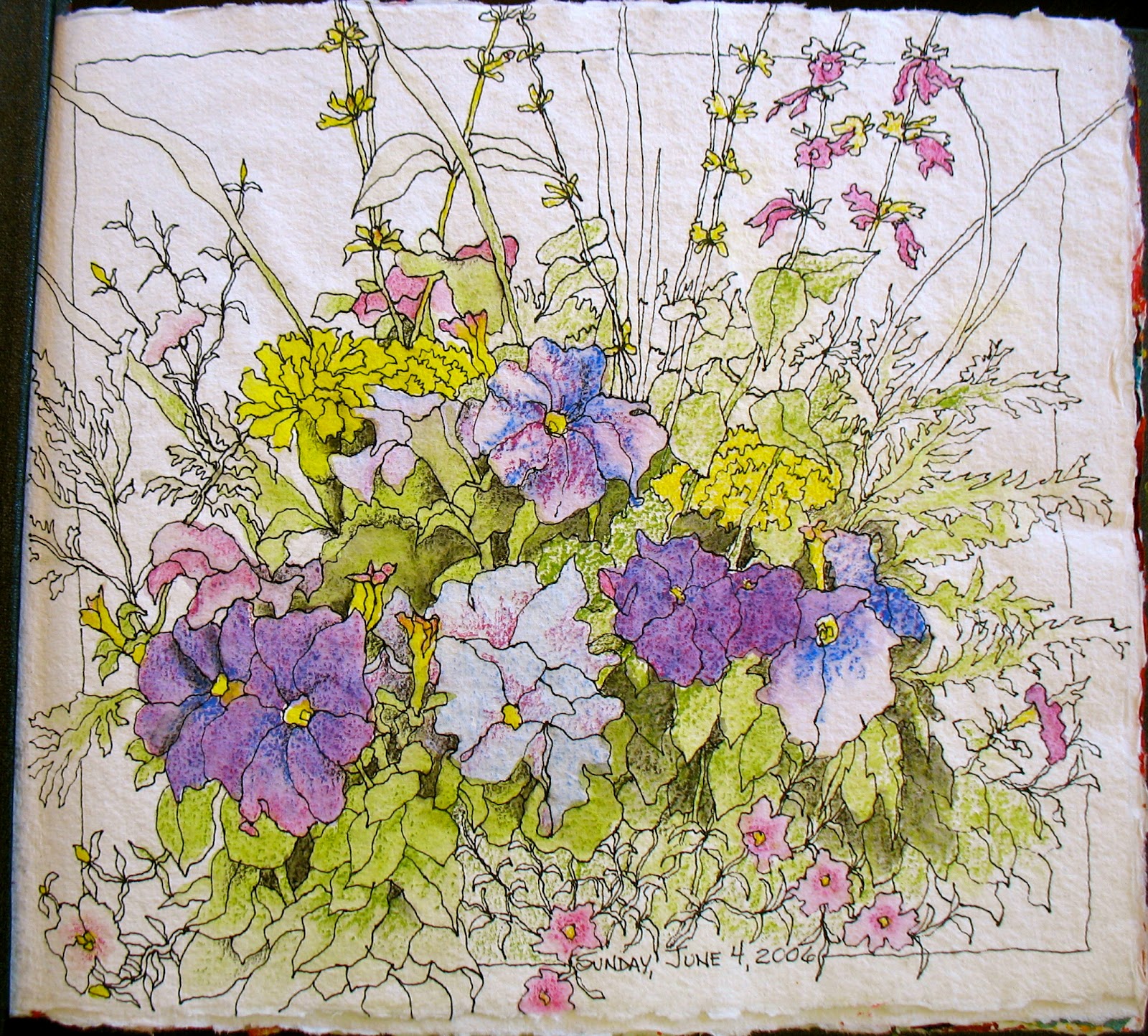 The Painted Prism FLOWERS 10 Sketchbook Exercises to Try