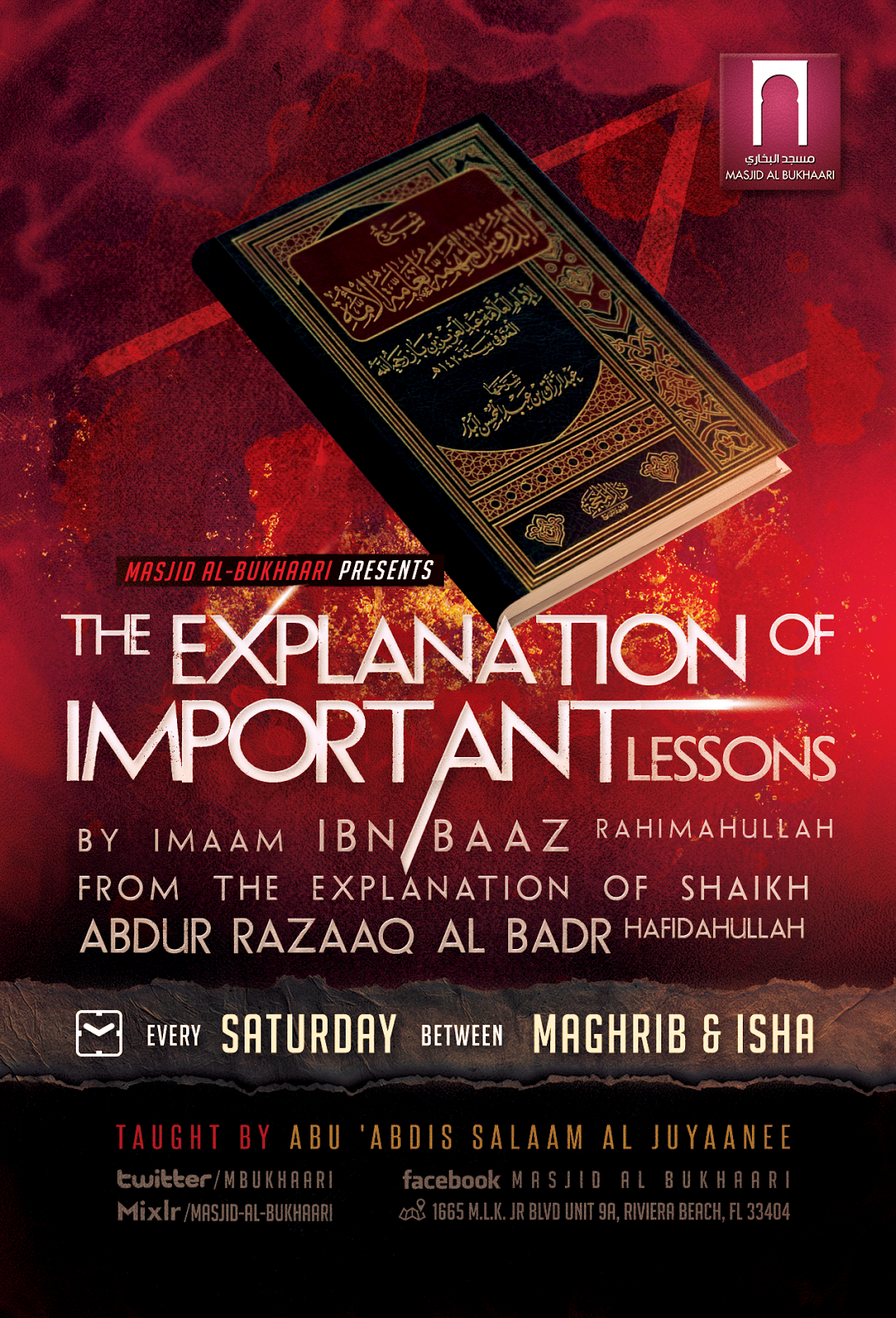 Weekly Class: The Explanation Of Important Lessons