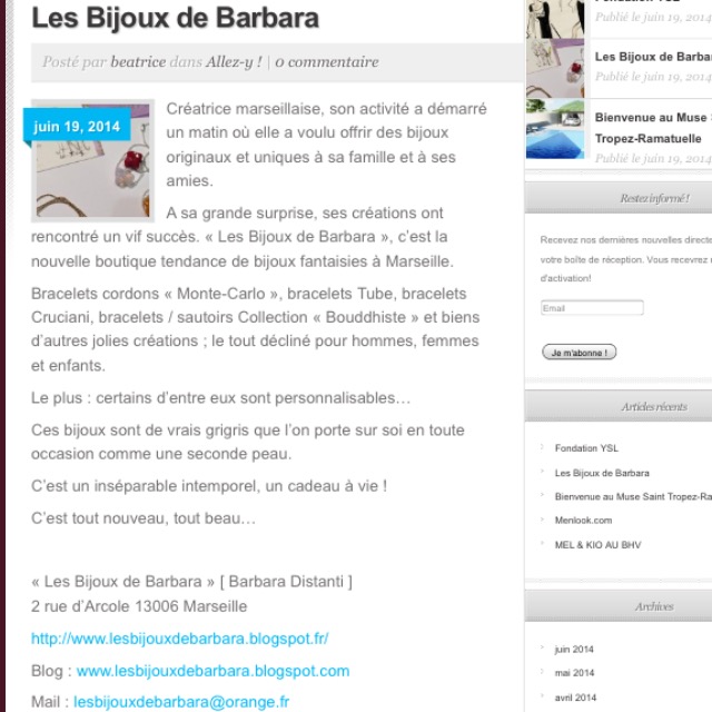 Article du Daily Blog par Béatrice Chakra