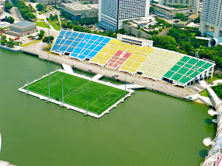   El estadio de Marina Bay en Singapur 