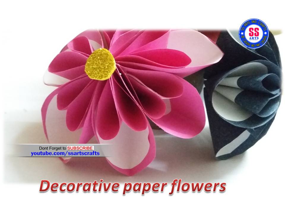 Colour Paper Decorative Flowers