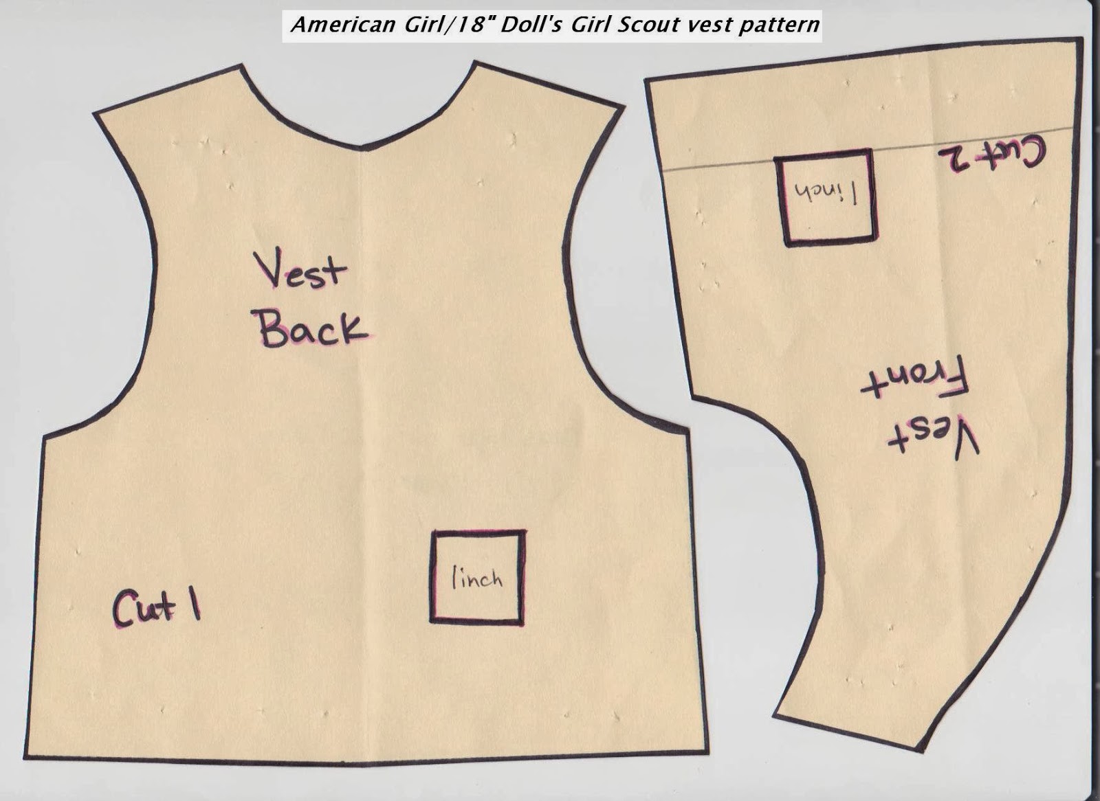 Printable Vest Pattern - Printable Blank World